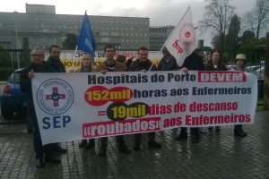 Hospitais do Porto devem 152 mil horas/19 mil dias de descanso “roubados” aos enfermeiros