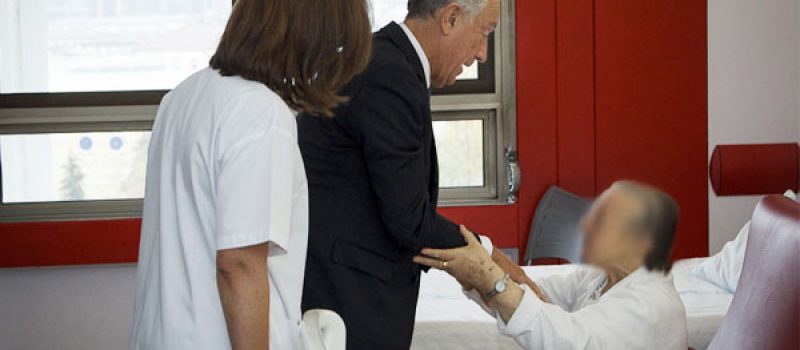 Presidente da República visita hospital de Guimarães e o SEP marca presença