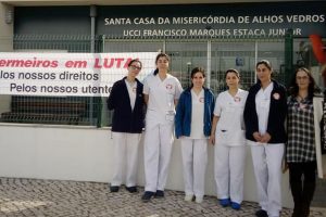 Enfermeiros da Santa Casa da Misericórdia de Alhos Vedros em greve