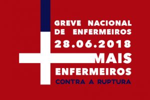 Greve nacional de enfermeiros a 28 de junho – turnos da manhã e da tarde