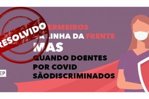 É LEI. Enfermeiros com CIT doentes por Covid-19 passam a receber 100%