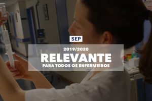 2019-2020: premiar com “relevante” todos os enfermeiros