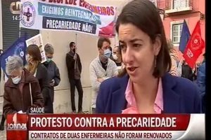 Protesto no Hospital S. José pelo despedimento de 2 enfermeiras