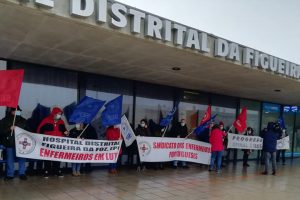 Protesto de enfermeiros na Figueira da Foz