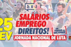 CGTP: Grande Jornada Nacional de Luta no 25 de fevereiro