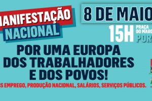 Manifestação nacional da CGTP a 8 de maio