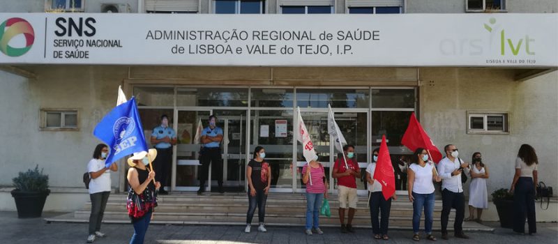 Concentração em frente à ARS Lisboa e Vale do Tejo a 30 setembro