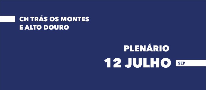 Progressão: plenário no CH Trás os Montes e Alto Douro a 12 julho