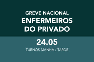 Greve nacional de enfermeiros do privado a 24 de maio