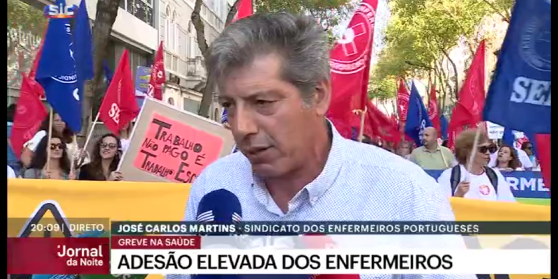 SEP | SIC - manifestação e greve