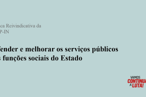 Prioridades da Política Reivindicativa da CGTP-IN para 2027 – parte 5